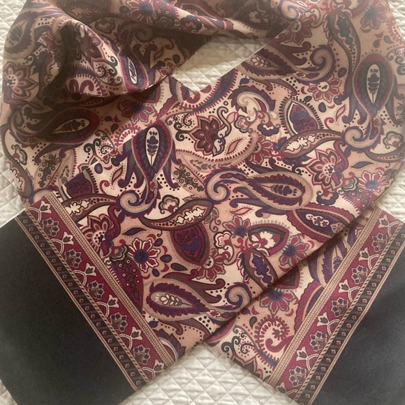 Vintage unisex long scarf - Picture 3 of 8